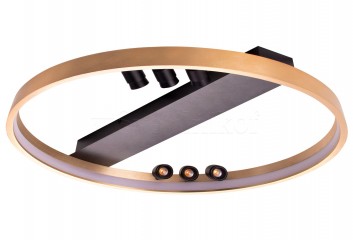 Стельова люстра SERAFINO 80 LED DIM GO/BK Azzardo AZ5833