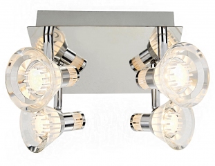 Спот потолочный для ванной Searchlight Flute LED 7474CC