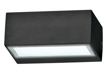Уличный настенный светильник TWIN AP1 NERO IDEAL LUX 115375