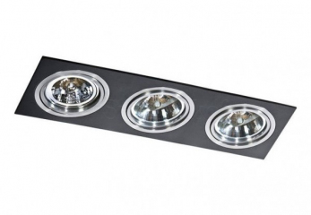 Точковий світильник SIRO 3 BK/ALU Azzardo AZ0775