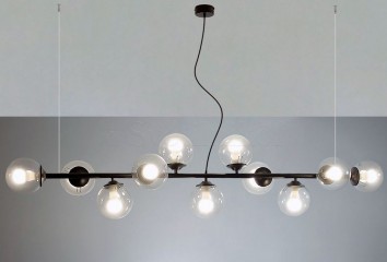 Підвісна люстра FROST 11l BK/TR Imperium Light 14011146.05.00