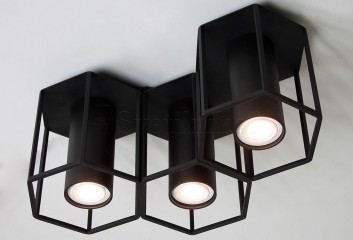 Точечный светильник RODOS 3 BK Imperium Light 209336.05.05