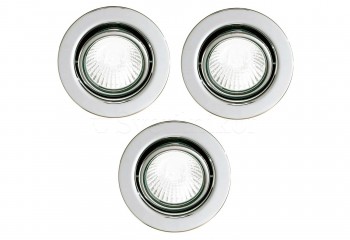 Точечный светильник EINBAUSPOT GU10 CH 3-set Eglo 87379