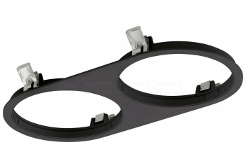 Оправа для врезного светильника FERRONEGO 2 R BK Eglo 60923