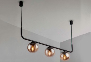 Підвісна люстра FROST 3 BK/SM Imperium Light 603398.05.69