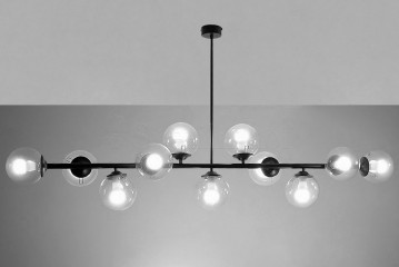 Підвісна люстра FROST 11l BK/TR Imperium Light 14011145.05.00