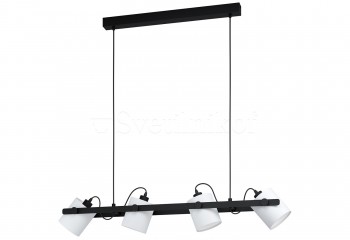 Подвесная люстра HORNWOOD 4 BK/WH Eglo 43425
