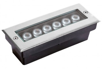 Вбудований ґрунтовий світильник LOTUS LED SQ Viokef 4187100