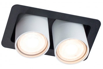 Точечный светильник GOGGLES 2 BK/WH Imperium Light 27624.05.01