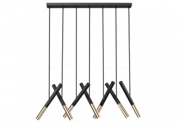 Підвісна люстра LOYA LED BK/GO ZumaLine P0461-07R-P7SD