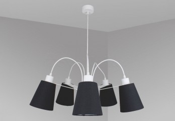 Подвесная люстра HELSINKI WH/BK Imperium Light 66570.01.05