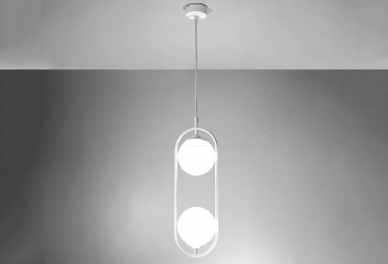 Підвісна люстра TWINS 2 WH Imperium Light 257245.01.01