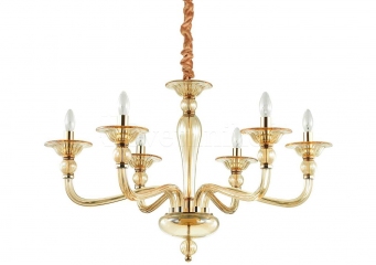Подвесная люстра DANIELI SP6 AMBRA Ideal Lux 159942