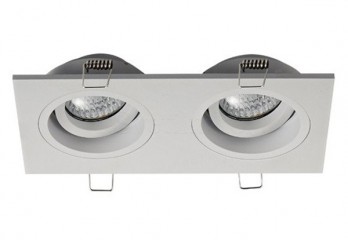 Точечный светильник CHUCK DL 2 SQ ZumaLine 20068-WH