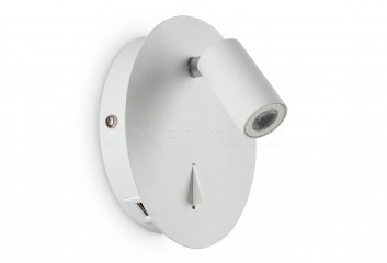 Бра GEA AP1 LED ROUND WH Ideal Lux 239682