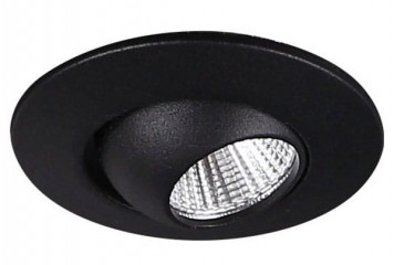 Точечный светильник YUCA LED ROUND TILTED BK Maxlight H0105