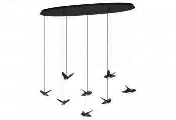 Подвесная люстра PARATEBUENO LED BK Eglo 390055