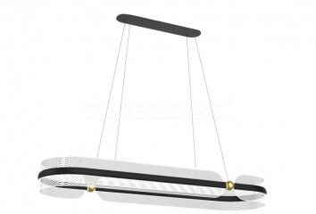 Підвісна люстра SOPLA LED Italux PND-63728-56W-3K-BK-GD