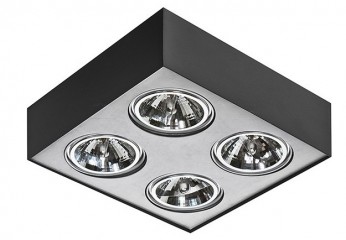 Точечный светильник PAULO 4 230V BK/ALU Azzardo AZ0968