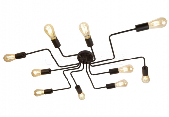 Потолочная люстра Circuit 10 Searchlight 99210-10BK