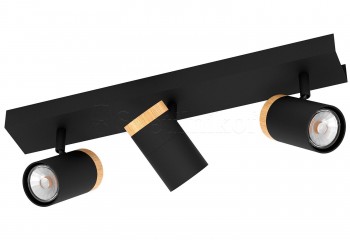 Спот CARTAGENA 3 BK/Wood Eglo 39648