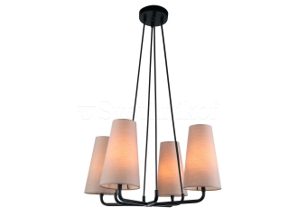 Подвесная люстра Italux Primo MDM-3545/4 BK+LIGHT GR