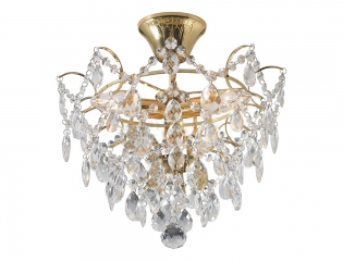 Кришталевий плафон MARKSLOJD ROSENDAL 3L Gold 100538