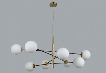 Подвесная люстра OVIEDO 8 GO/BK Azzardo AZ4423