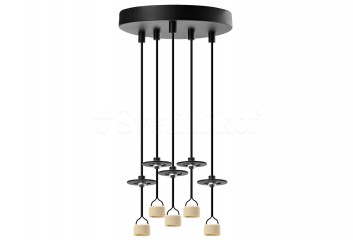 Підвісна люстра (база) LUCAS 5-R GU10 BK Azzardo AZ6191