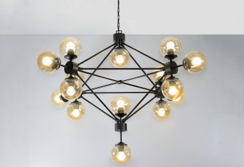 Підвісна люстра UFO 15 BK/BR Imperium Light 4711588.05.23