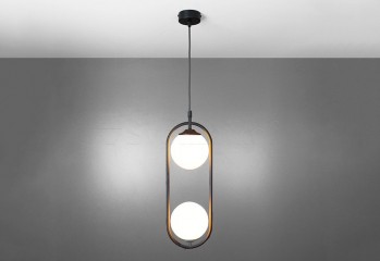 Подвесная люстра TWINS 2 BK/WH Imperium Light 257245.05.01