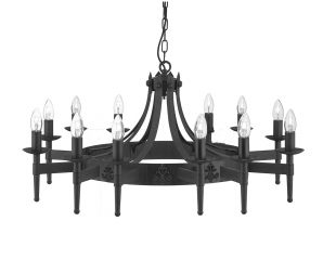 Люстра підвісна Searchlight Cartwheel 24212-12BK