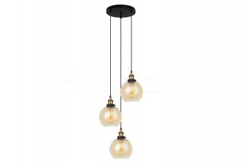 Підвісна люстра CARDENA DIM Italux MDM-4330/3 GD+AMB