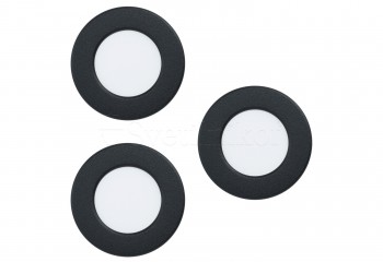 Точковий світильник FUEVA 5 d8,6 LED WW BK 3-set Eglo 99146