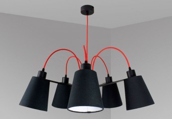 Подвесная люстра HELSINKI R/BK Imperium Light 66570.16.05