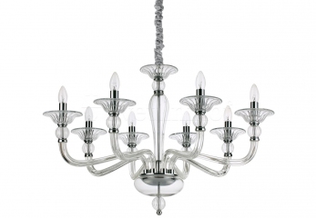 Подвесная люстра DANIELI SP8 TRASPARENTE Ideal Lux 159980