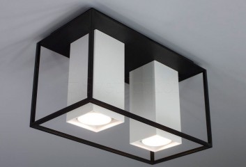 Точковий світильник TOWER 2 SQ BK/WH Imperium Light 190126.05.01