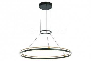 Подвесная люстра MERLOT LED Italux PND-54638R-28W-3K-BK-GD