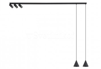 Комбінований світильник (спот + підвісний) FOURTY BK Nowodvorski 11448