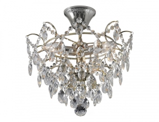 Кришталевий плафон MARKSLOJD ROSENDAL 3L Chrom 100539