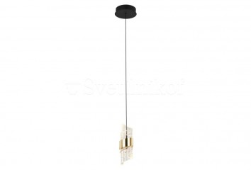 Підвісний світильник TONGA LED Italux PND-26374-1-8W-3K-BK-GD