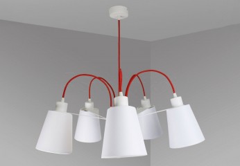 Подвесная люстра HELSINKI R/WH Imperium Light 66570.16.01