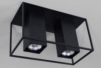 Точечный светильник TOWER 2 SQ BK Imperium Light 190126.05.05