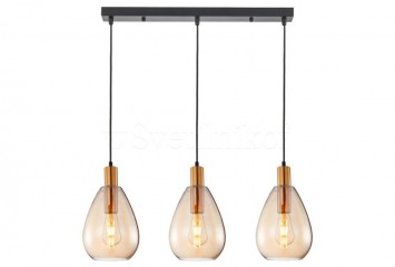 Подвесная люстра ZULO Italux PND-27812-3-BRO-AMB