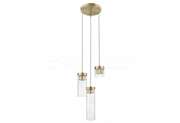 Подвесная люстра GEM 3-R BZ ZumaLine P0389-03D-0FD2