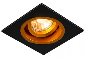 Точковий світильник CHUCK SQ BK/GO ZumaLine 92706-N