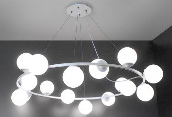 Подвесная люстра FROST 16l WH Imperium Light 14016100.01.01