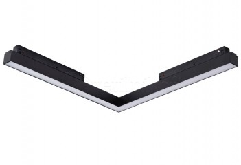 Магнитный трековый светильник ALFA SAGA II CORNER A 25W 3000K BK Azzardo AZ5496