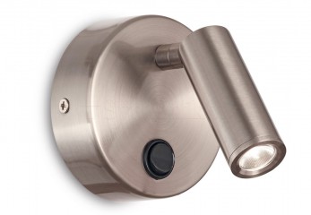 Спот настенный PAGE AP1 ROUND NI Ideal Lux 233673