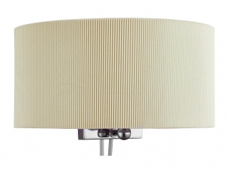 Настенный светильник Searchlight Drum Pleat 3462-2CR